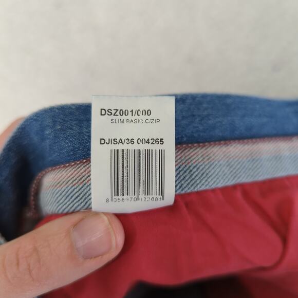 Isaia Napoli Slim Basic Zip Jeans Selvedge DSZ001 Men's Size 42R Cotton Stretch - Picture 9 of 9